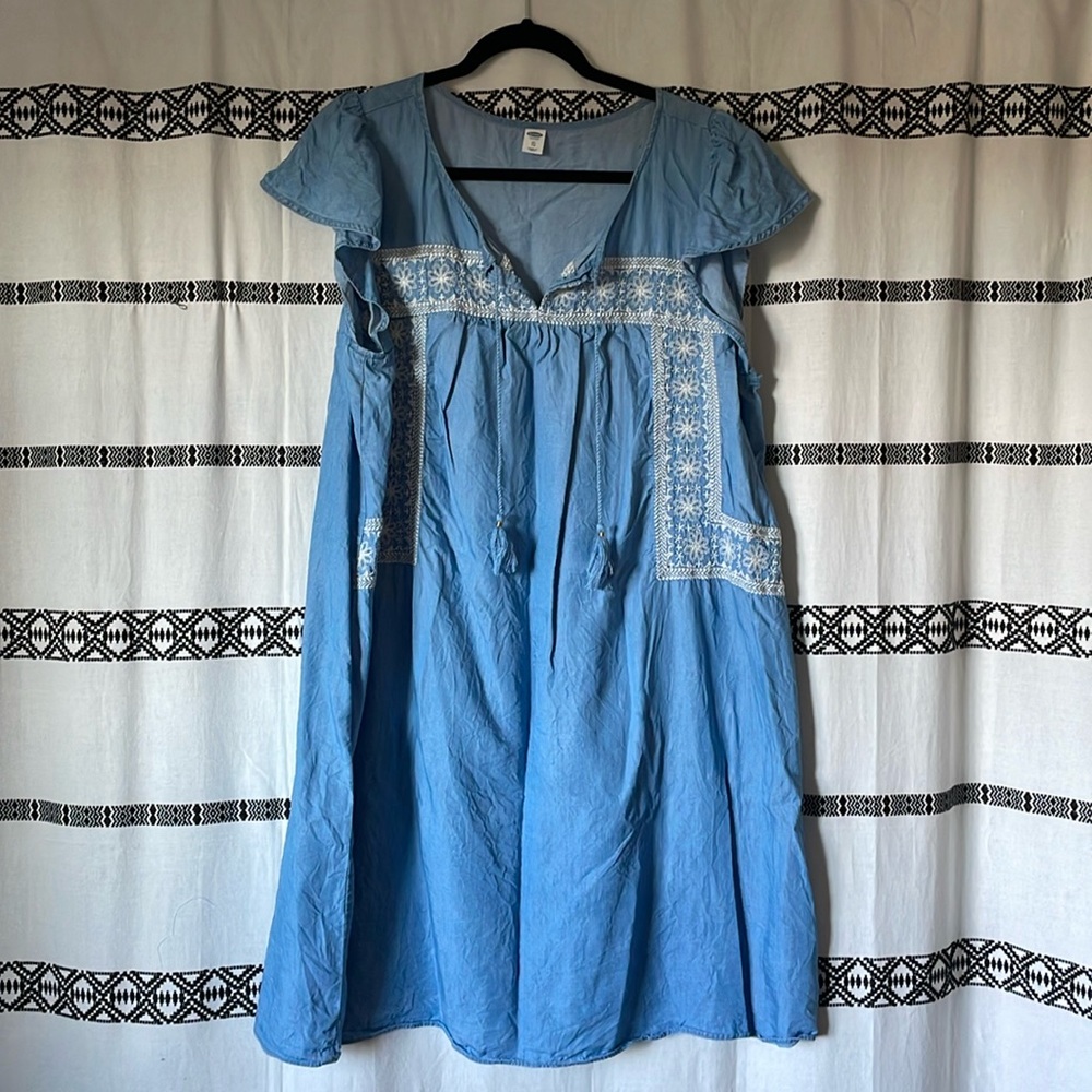 Old Navy Denim Chambray Dress XL